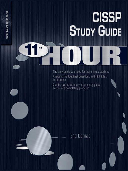 Title details for Eleventh Hour CISSP by Eric Conrad - Available